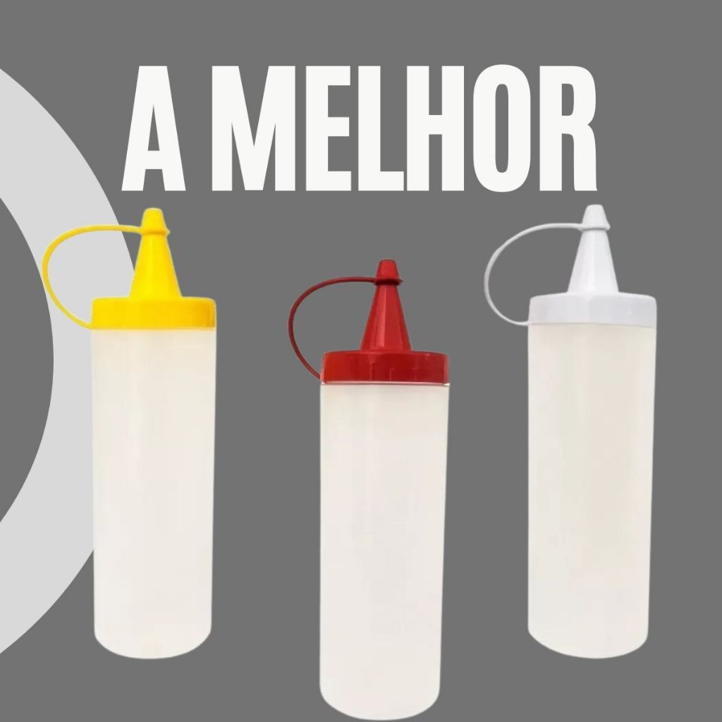 30 Bisnagas Molho Catchup Maionese Mostarda Bisnaga 250 ml Tubo Para Molho Pimentas