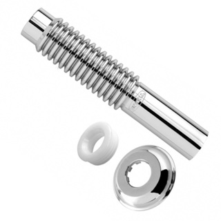 Tubo Cromado Ligação Vaso Sanitário Flexível Blukit em Oferta na Shopee