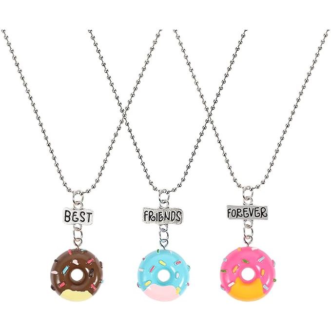 Colar Da Amizade Rosquinha Best Friends Melhores Amigas - 3 Peças em Oferta na Shopee