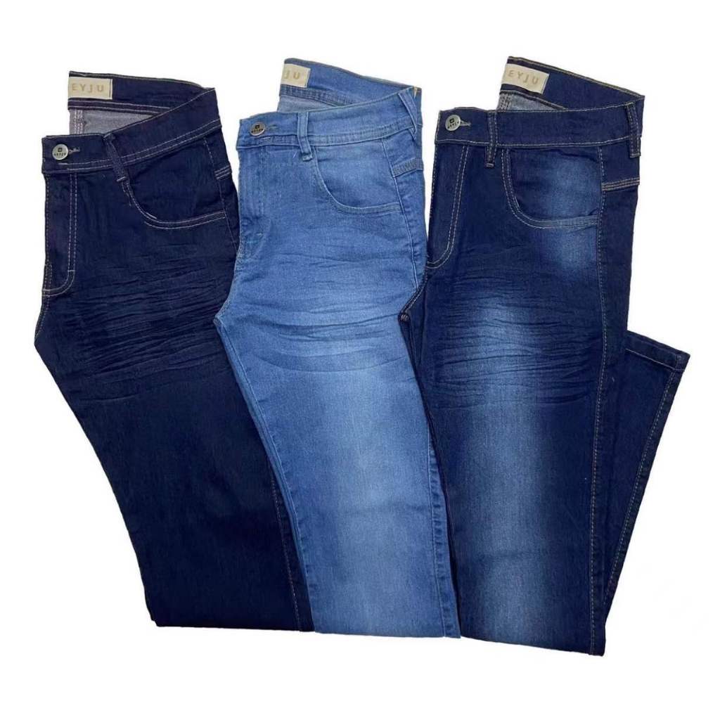 Calça Jeans PLUS SIZE Masculina Skinny Original Elastano Qualidade Premium em Oferta na Shopee