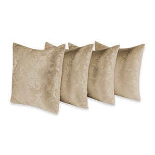Kit 4 Capas De Almofadas Jacquard Várias Cores