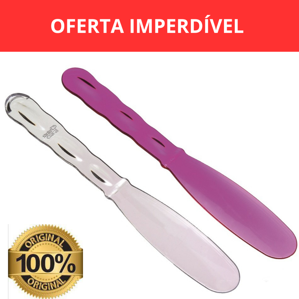 Espátula Acrílica Luxo p/ Creme e Depilação Santa Clara (Média)