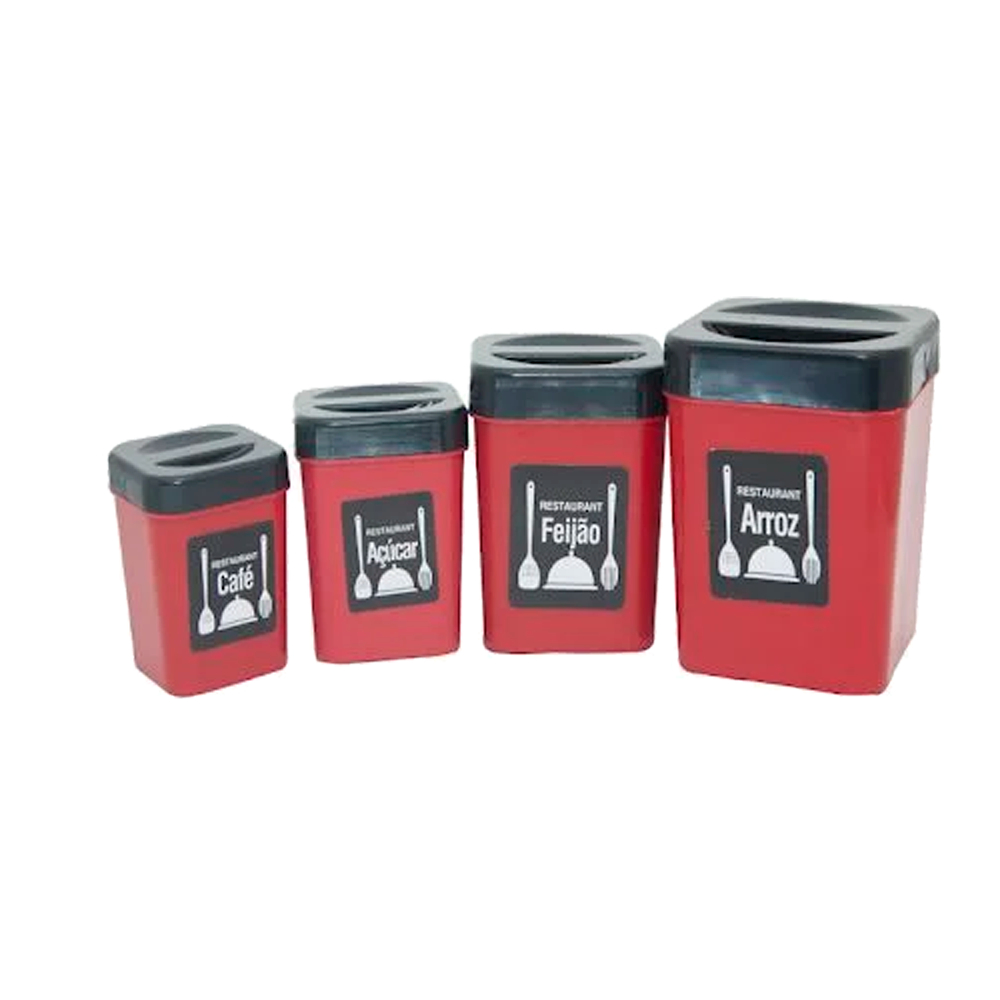 PORTA MANTIMENTOS CHEF KIDS BRINQUEDO INFANTIL VERMELHO ZUCA TOYS