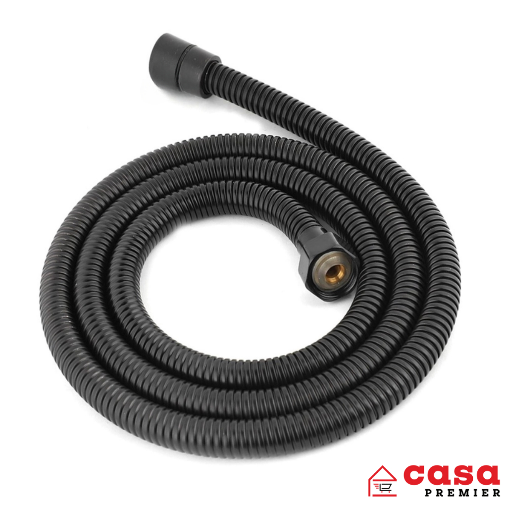 Engate Flexível Metal 1,20 Para Ducha Higiênica Preto Fosco Black Matte