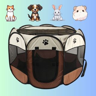 Cercado Toca Casinha Portátil Dobravel Cães Gatos Pet