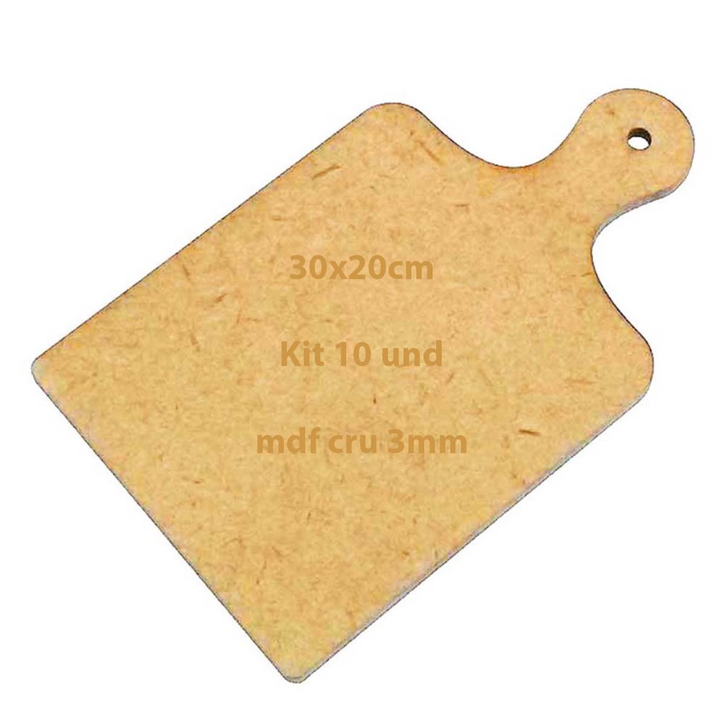Kit 10 Mini tabua de carne 30x20 cm mdf 3mm chá de cozinha chá bar tabua de frios artesanato
