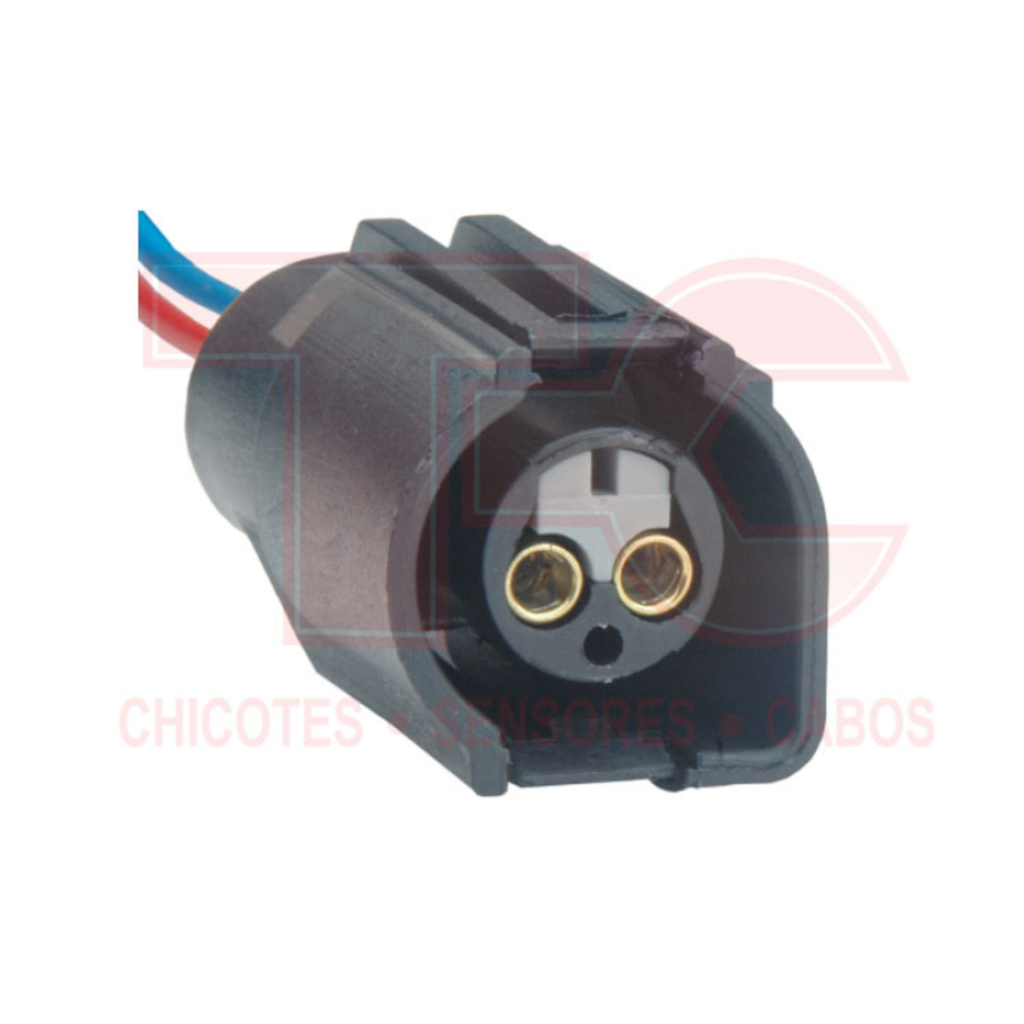 Chicote reparo 2 vias, porta fêmea, montado com 15 cm de cabo