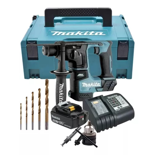 Martelete Makita A Bateria 18v 5ah Dhr171 Com Acessorios E Maleta em Oferta na Shopee