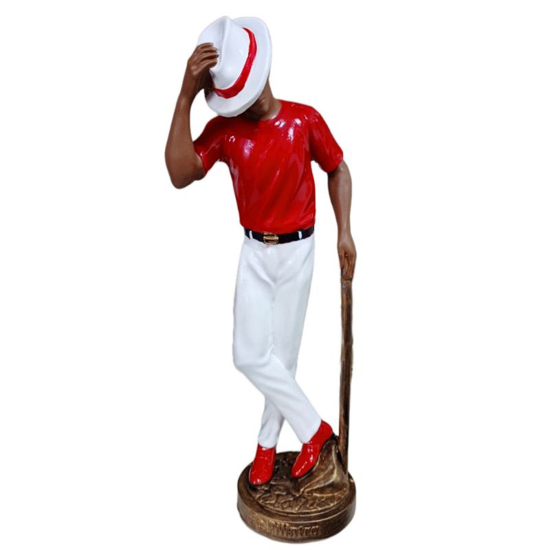 Zé Pilintra Malandro 25cm em resina - com bengala de camisa
