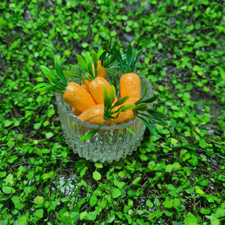 Kit Cenoura De Isopor Páscoa Decoração c/6 und 7CM Mini Cenoura