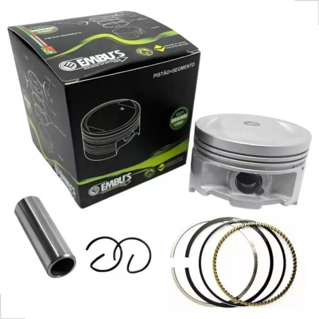 Pistão 3mm Para Cg Titan / Fan 125 2002 Até 2008 Pino Fino