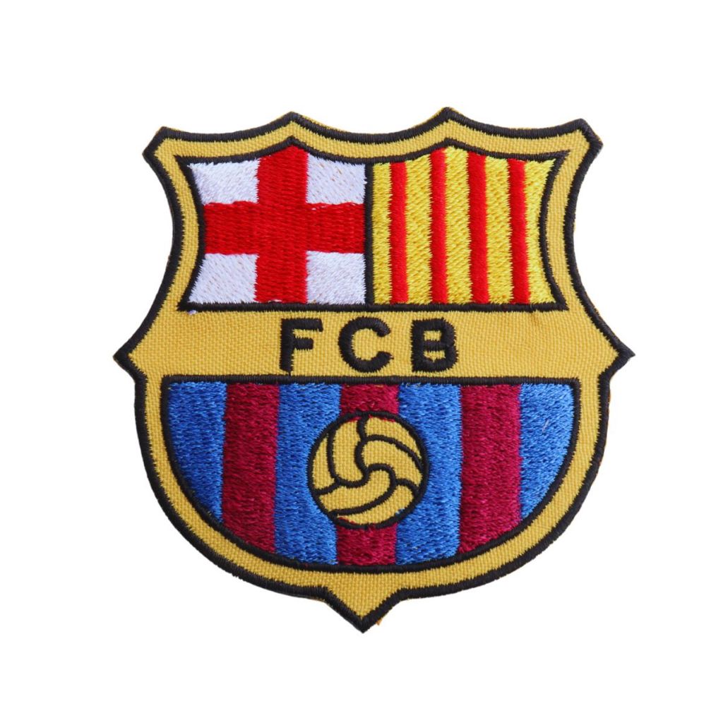 Aplique Termocolante Bordado futebol Barcelona em Oferta na Shopee