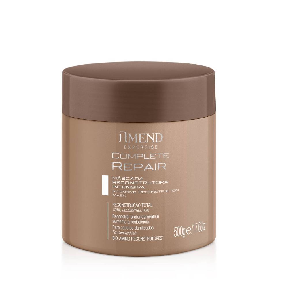 AMEND EXPERTISE MÁSCARA RECONSTRUTORA COMPLETE REPAIR 500g em Oferta na Shopee