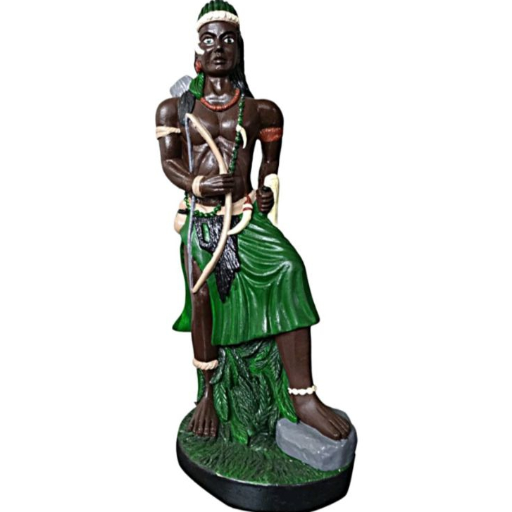 Imagem Caboclo Flecheiro / Caboclo 7 flechas 30cm em Gesso Umbanda Jurema