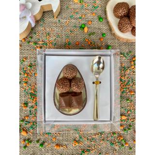 Caixa Ovo de Colher 100gr/150gr Branca/Kraft em Oferta na Shopee