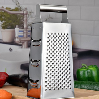 Ralador 24cm Aço Inox 4 Faces Resistente Cozinha Para Verduras Legumes Queijo Multiuso