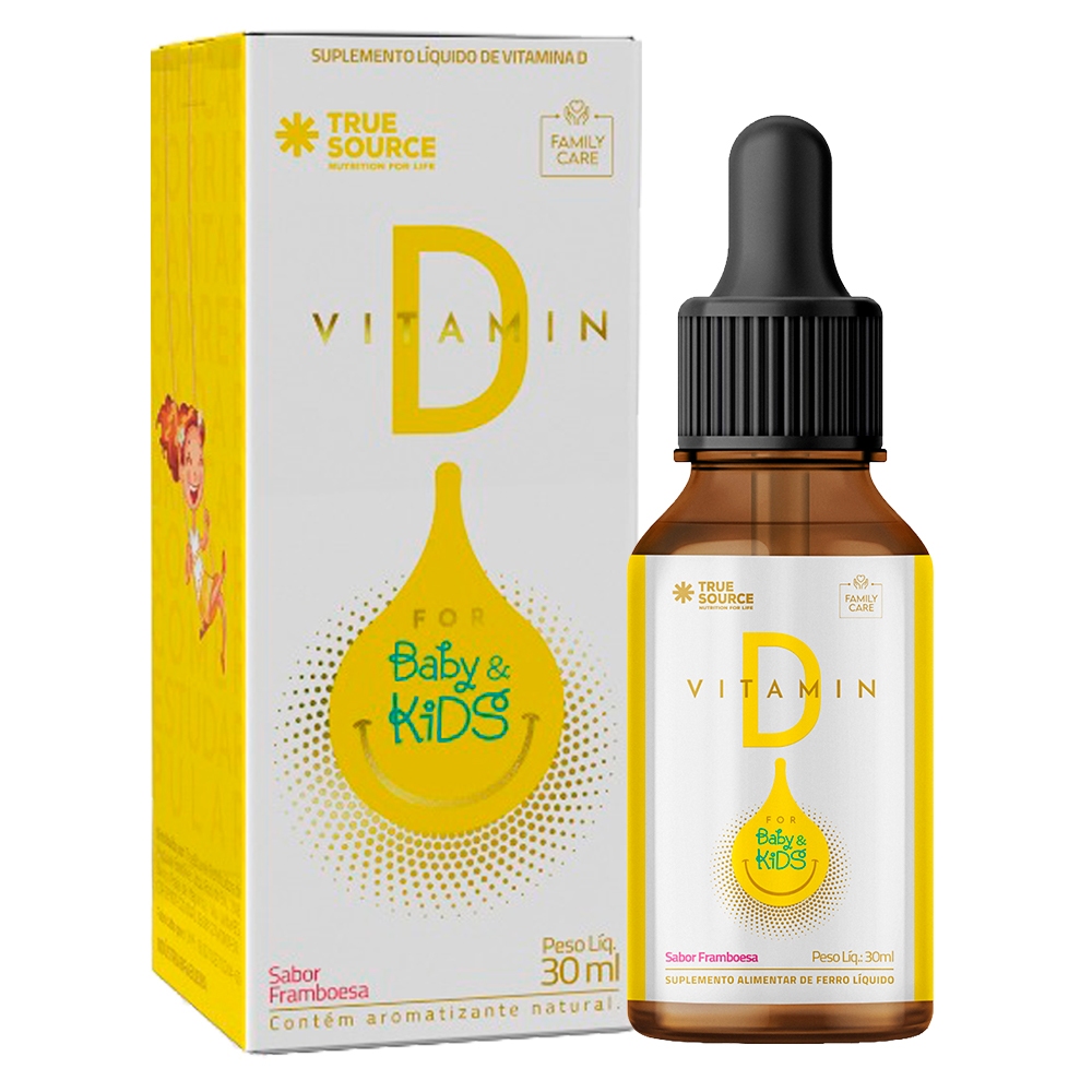Vitamin D Kids 30ml Cada - True Source (Vitamin D For Kids) (Vitamina D Para Crianças)
