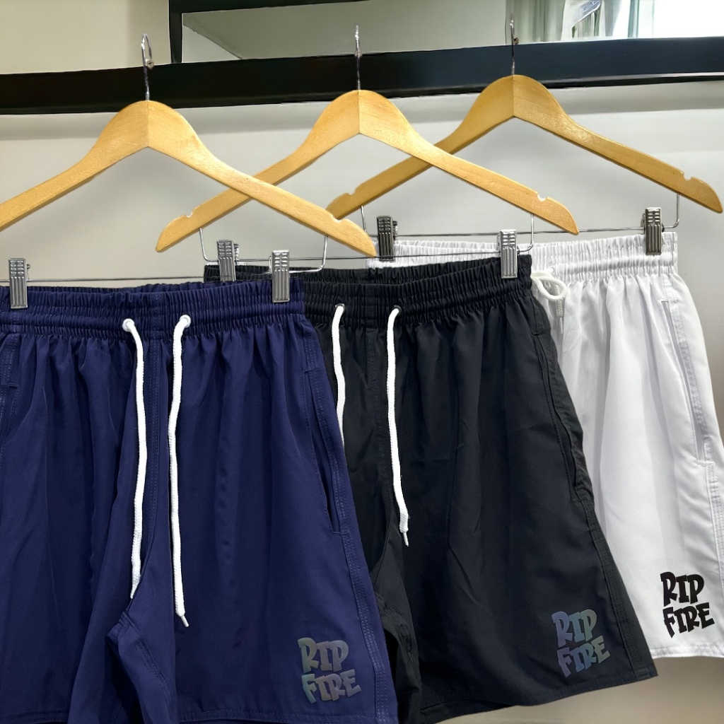 Short Bermuda Lisa Rip Fire Masculina Tactel Básico Logo Holográfica Academia em Oferta na Shopee