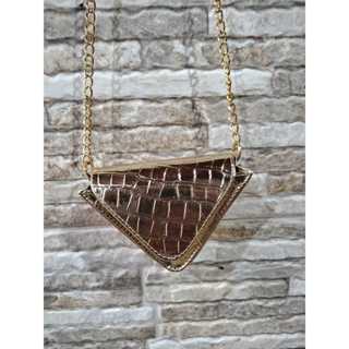 Bolsa Feminina Transversal Triangular Lançamento