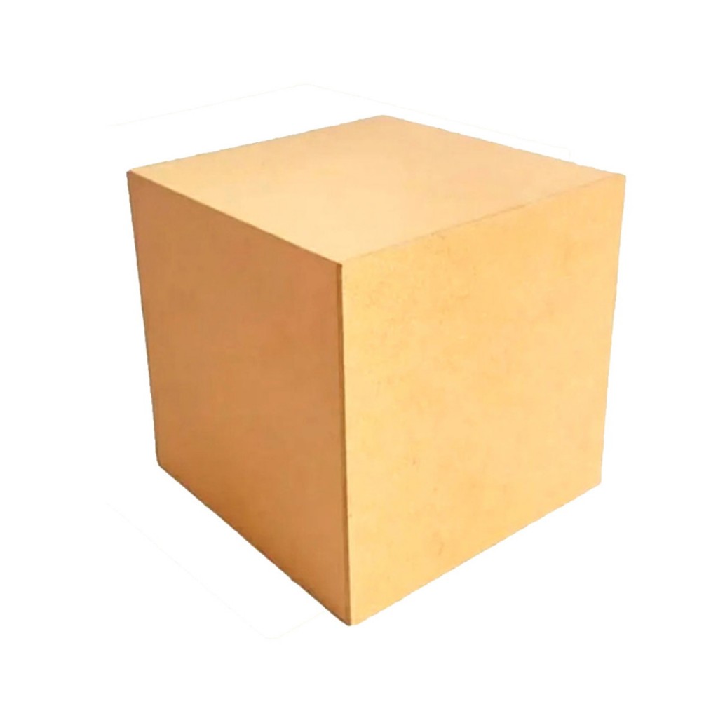 Cubo em mdf 40x40 cm (vai desmontado, somente corte).