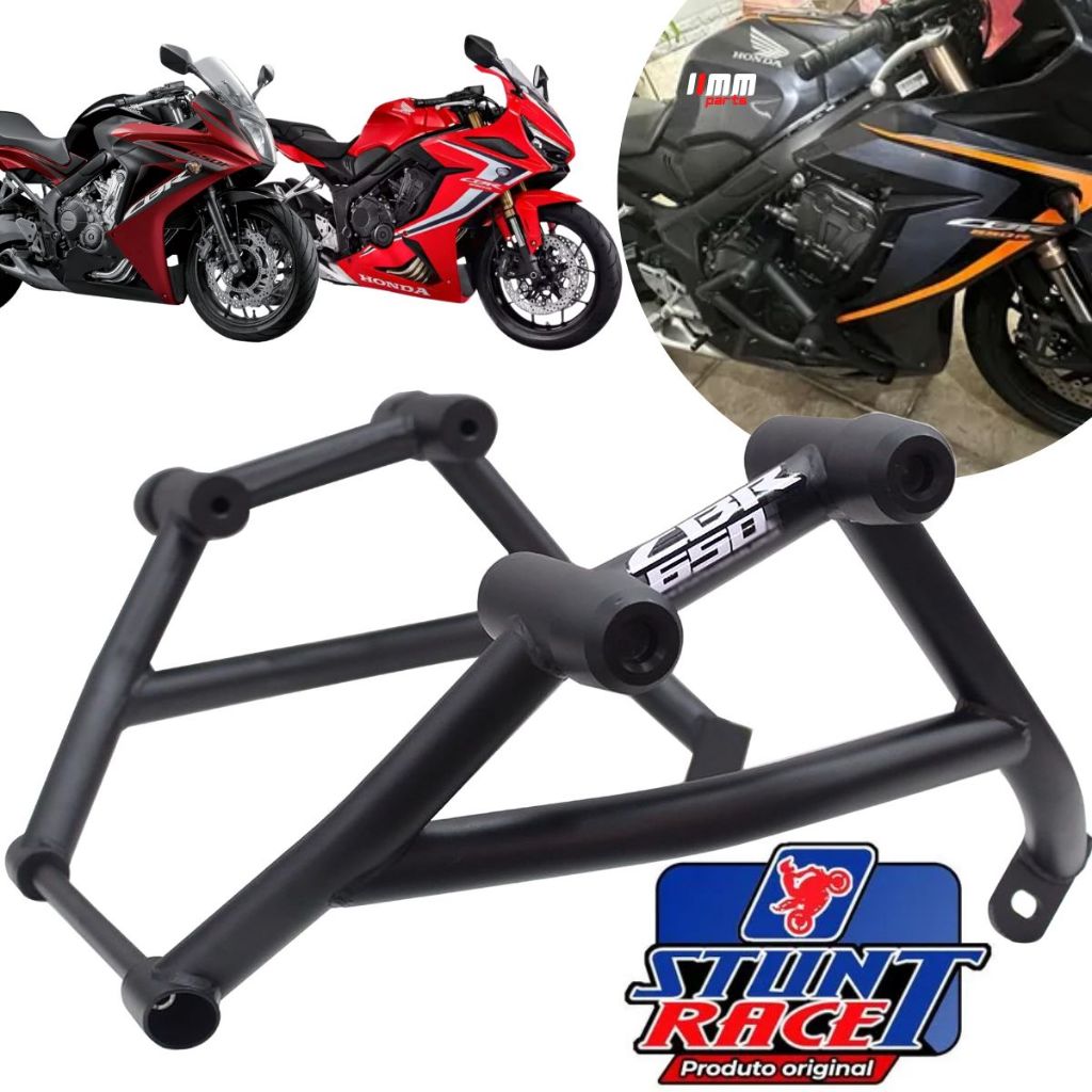 Protetor Stunt Race CBR 650 R / F Honda Slider proteção motor e carenagem Stunt cage CBR650 650F 650R 2015 a 2024