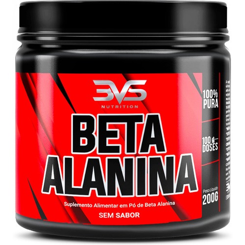 Beta Alanina 3vs 200g - Fórmula Avançada 100% Pura (117 Doses)