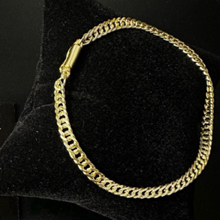 Pulseira Elo Duplo Grumet Lacraia 4mm 100% Moedas Antigas Masculina