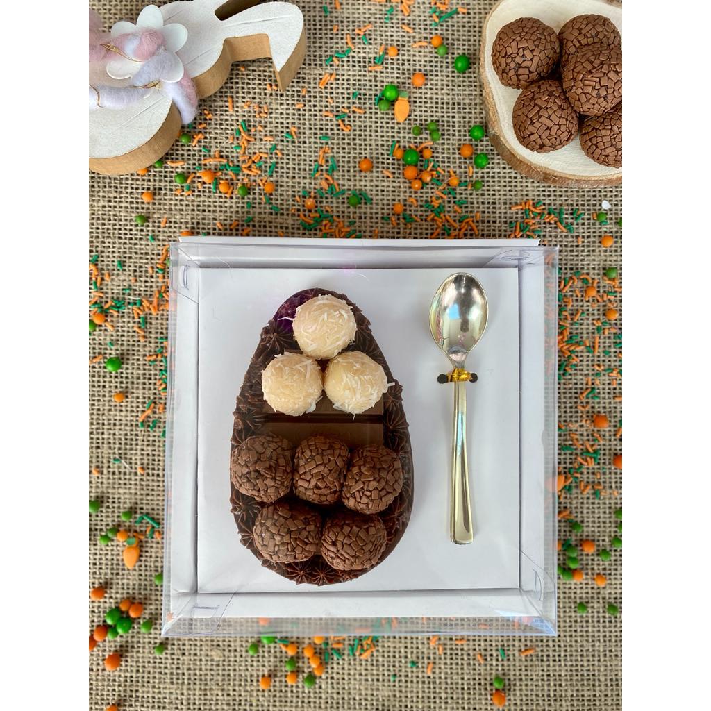 Caixa Ovo de Colher Com Borda 250gr Branca em Oferta na Shopee