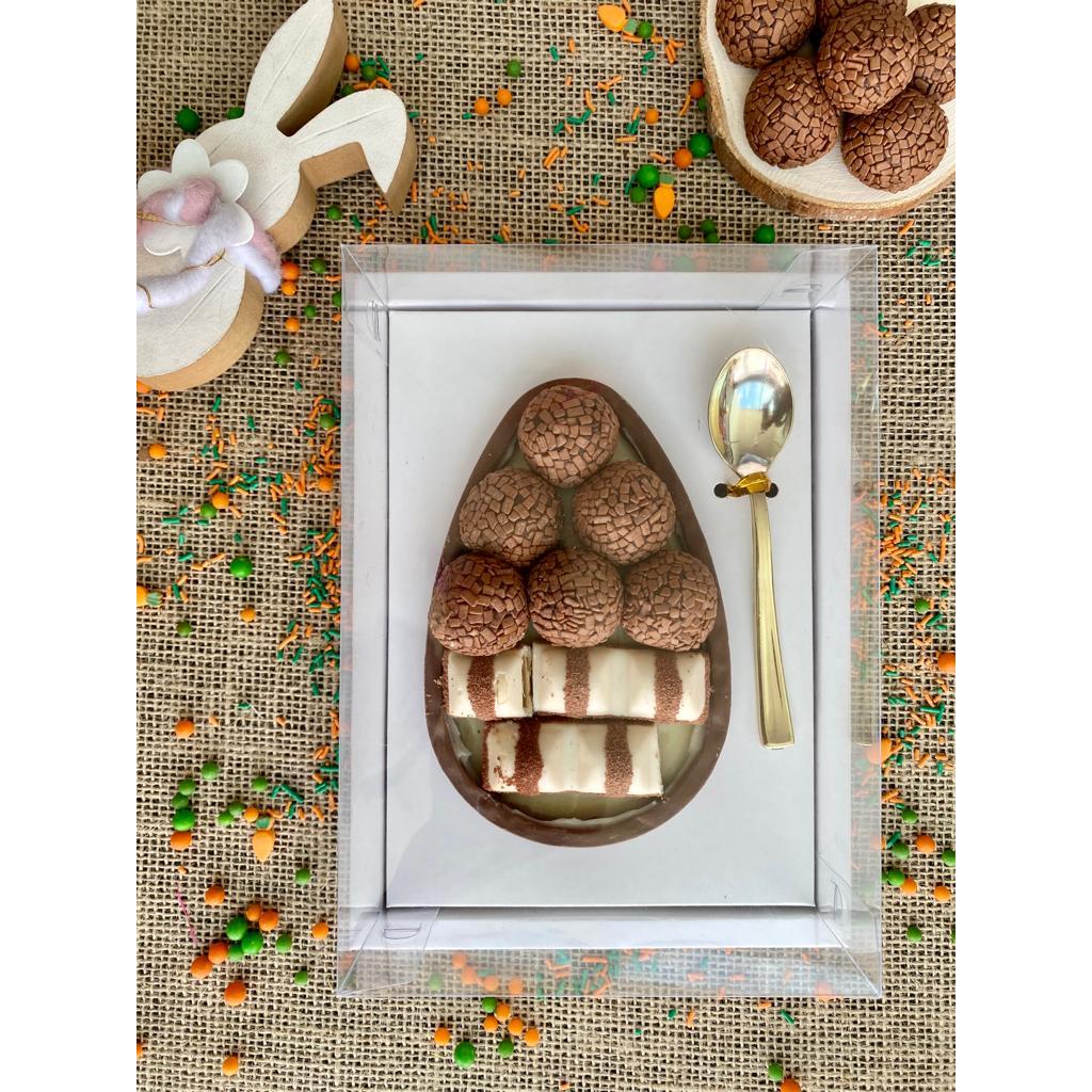 Caixa Ovo de Colher 350gr Com Borda Branca em Oferta na Shopee