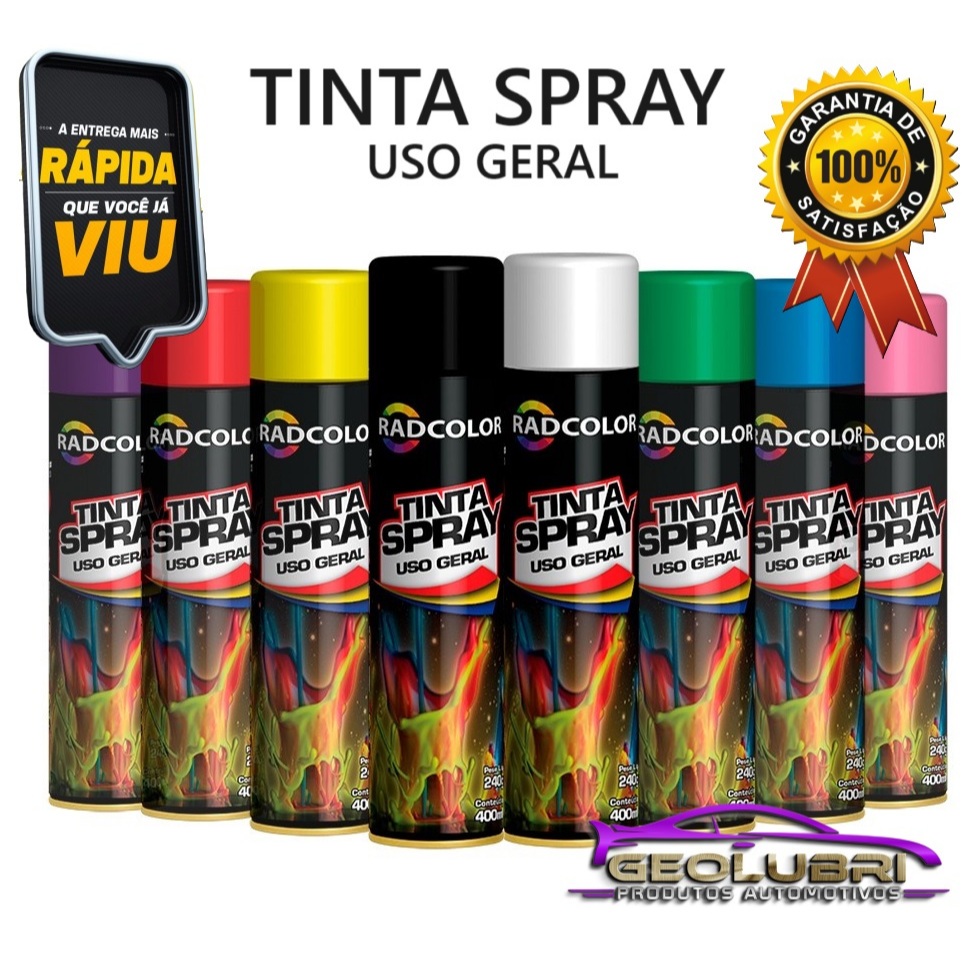 Versatilidade em Cores: Descubra a Tinta Spray Uso Geral e Automotivo 400ml - Sua Solução para Projetos Brilhantes