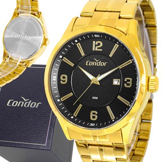 Relógio Condor Masculino Dourado Digital Prova d