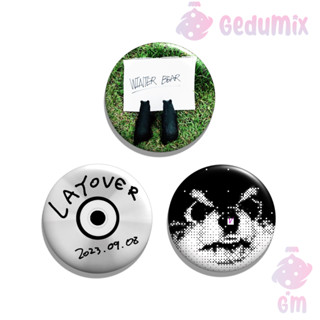 KIT 3 Bottons Broches BTS V Taehyung Layover & Winter Bear