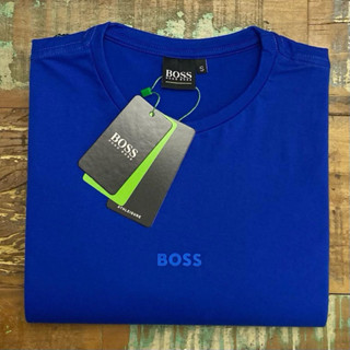 Camiseta masculina 100% algodão logo emborrachado