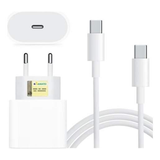 Carregador Tipo C 18w Carregador Fone De Ouvido Preto conector de cabo carregador tipo c