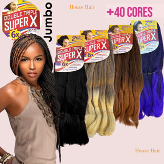 Cabelo Super JUMBO Jumbão HIPER X / SUPER X 400 gramas - Jumbo para Trança