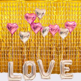 Kit 2/3 Cortina QUADRADA Metalizada Festa 1mx2m painel decoração em Oferta na Shopee