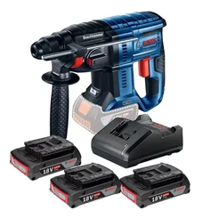 Martelete Bosch 3 Bateria 18v Gbh 180-li + Carregador Bivolt