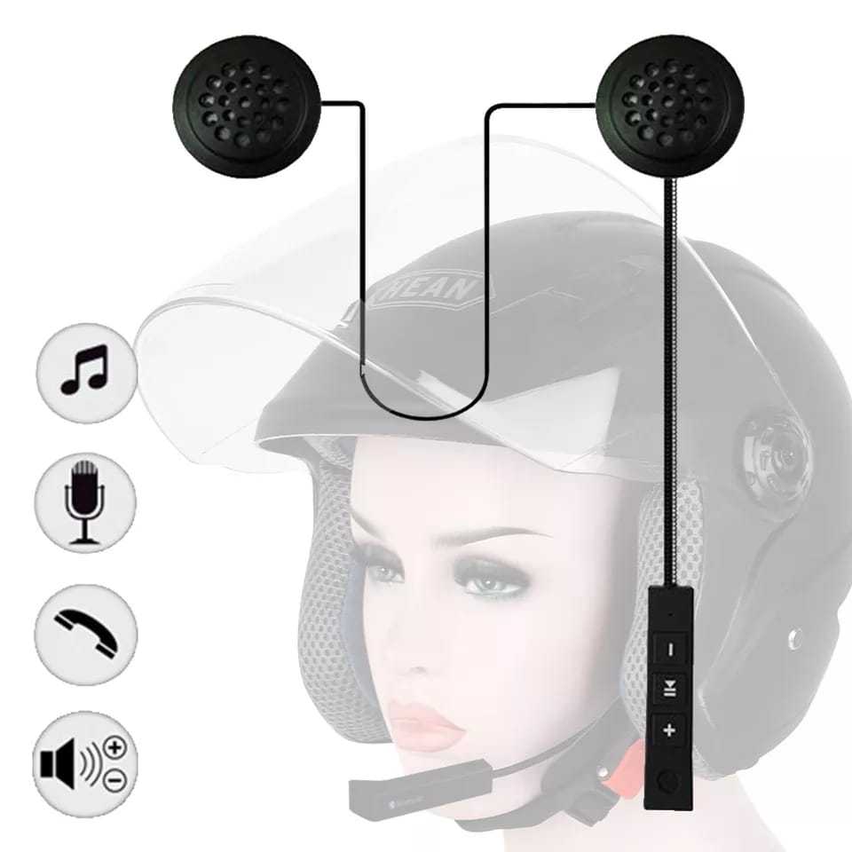 Fone Com Microfone Para Capacete De Moto Bluetooth/Ouvir Músicas/Atender Ligações