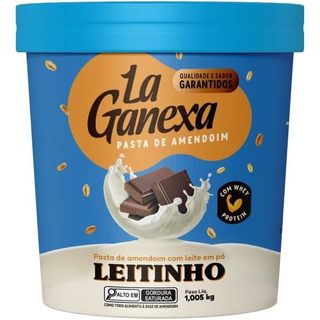 Pasta de Amendoim Leitinho com Whey Protein 1kg - La Ganexa em Oferta na Shopee