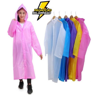 Capa Chuva Adulto Confortável Capuz Impermeável Unissex SuperPromoção