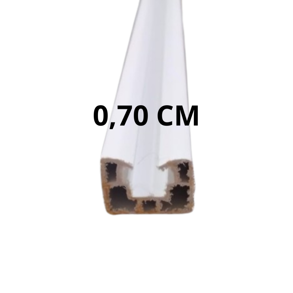 Trilho / Guia / Porta Sanfonada  0,70 Cm Reforçada BCF BRANCO em Oferta na Shopee
