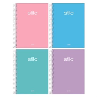 Caderno Universitário Espiral Capa Dura Stilo 1 Matéria 80 Folhas 200mm x 275mm
