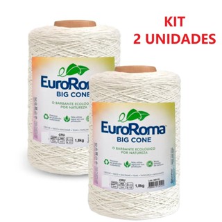 KIT 2 UNIDADES Barbante BIG Cru EuroRoma 1,8kg