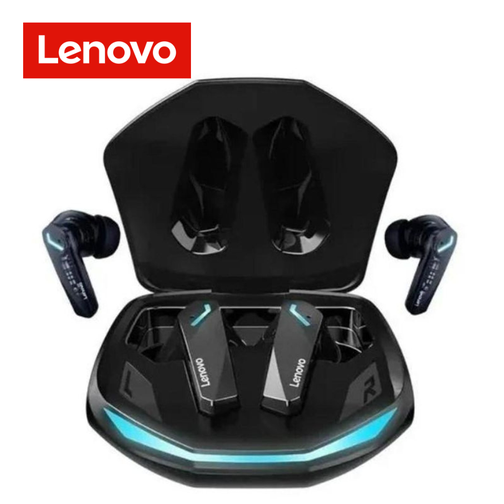 Fone De Ouvido Gamer Lenovo Gm2 Pro Sem Fio Com Microfone Tws Bluetooth 5.3 Baixa Latência Original
