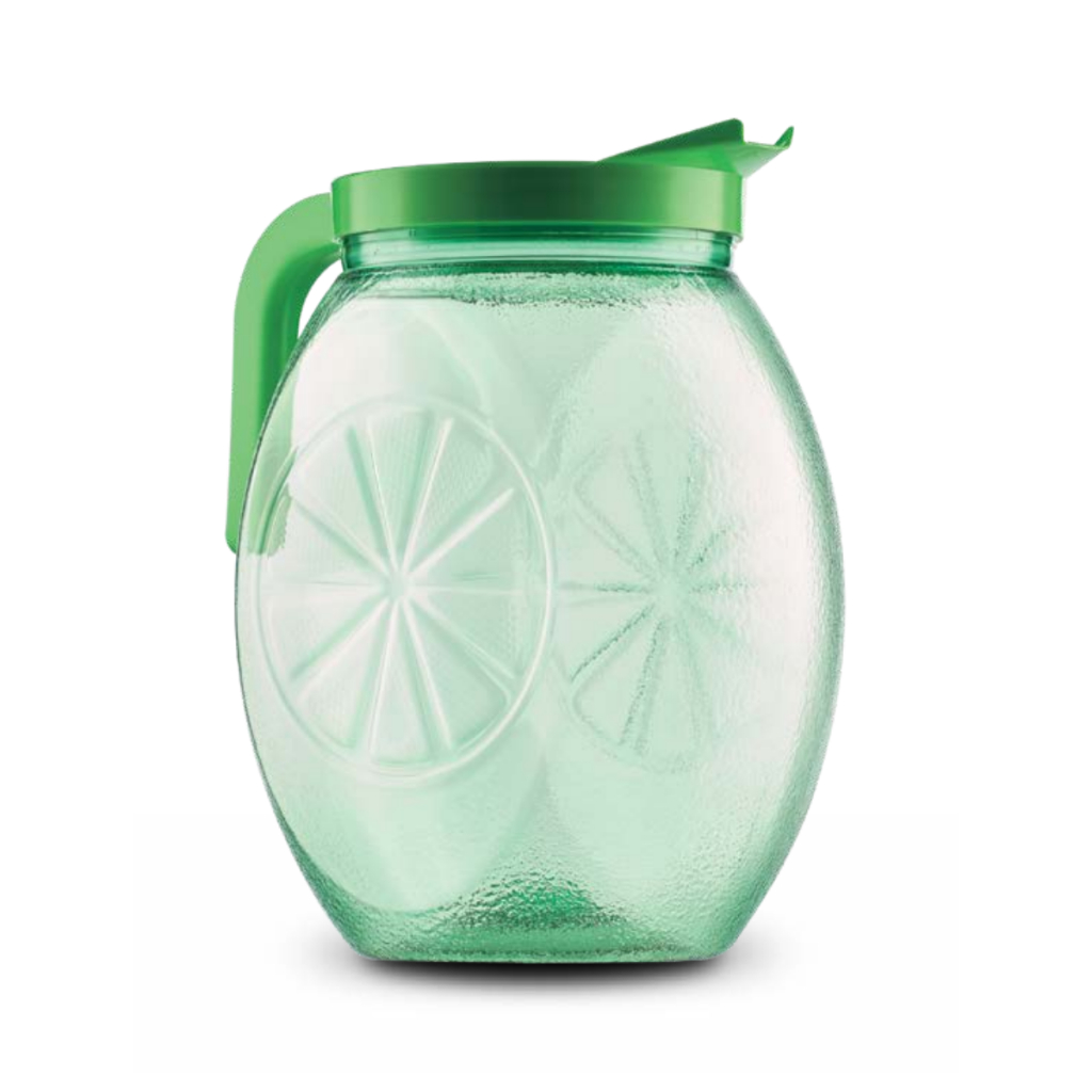 Jarra Ice Limão 2,65 litros Plástica Bico Ergonômico Tampa Rosca Textura Achadinhos Shopee