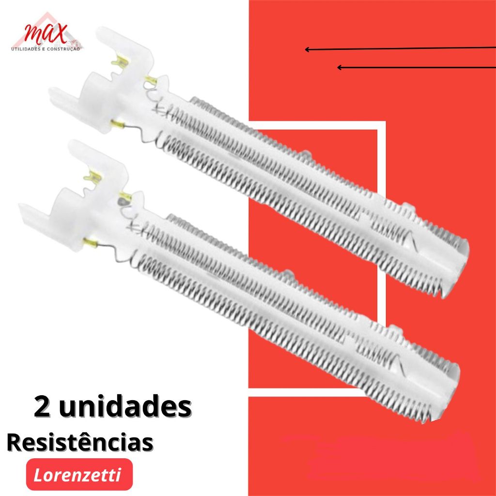 Resistência Tipo Advanced Tipo Lorenzetti 220/7500w -Similar 2UNIDADES
