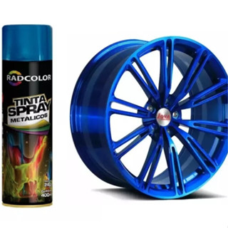 Transforme com Estilo: Tinta Spray Azul Metalizado 400ml Radcolor - Sua Jornada de Cores Vibrantes Começa Aqui