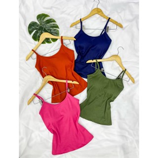 Kit 5 Blusas Regata Caneladas Alcinha Com bojo Melhor Qualidade