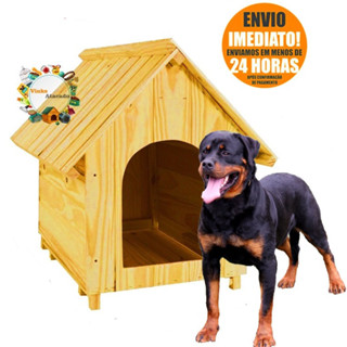 Casinha de Madeira N7 Para Cachorro Grande Gigante ROTTWAILER DOGO ARGENTINO PITMONSTER PASTOR ALEMAO