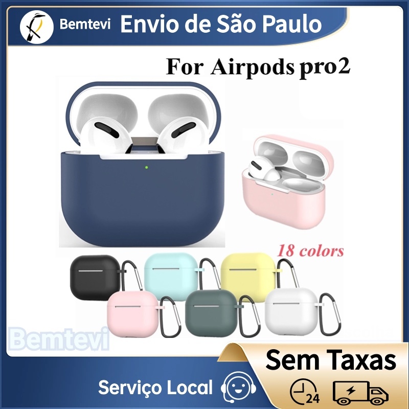 Bemtevi Capa Case Protetora De Silicone para iPhone AirPods 3 AirPods 2ª geração